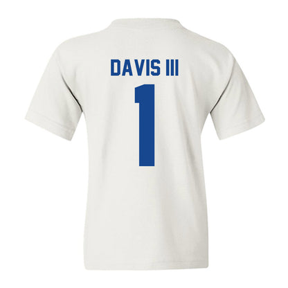 Hampton - NCAA Men's Basketball : Aaron Davis III - Vintage Shersey Youth T-Shirt-1