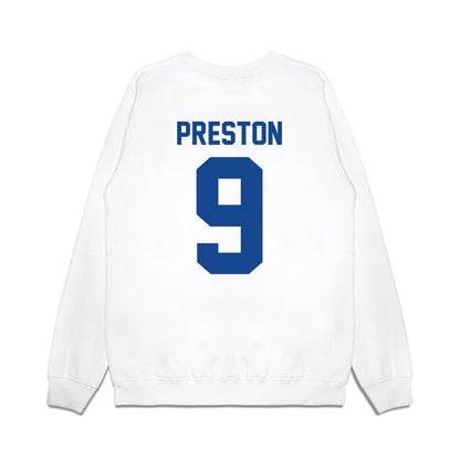 Hampton - NCAA Men's Basketball : William Preston - Vintage Shersey Premium Crewneck Sweatshirt-1