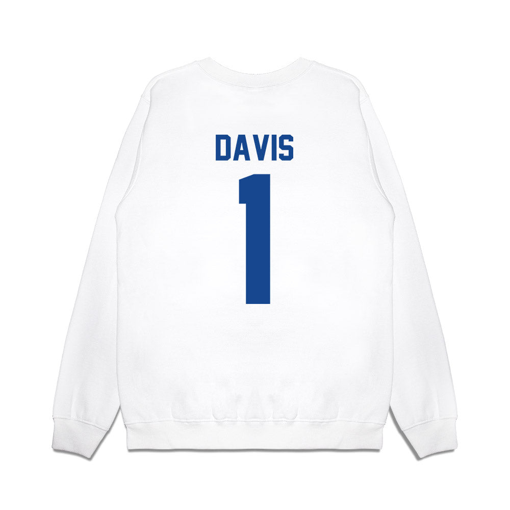 Hampton - NCAA Men's Basketball : Aaron Davis - Vintage Shersey Premium Crewneck Sweatshirt-1