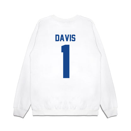 Hampton - NCAA Men's Basketball : Aaron Davis - Vintage Shersey Premium Crewneck Sweatshirt-1