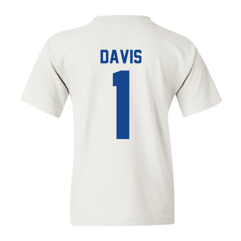 Hampton - NCAA Men's Basketball : Aaron Davis - Vintage Shersey Youth T-Shirt-1