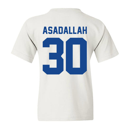 Hampton - NCAA Men's Basketball : Hamza Asadallah - Vintage Shersey Youth T-Shirt-1