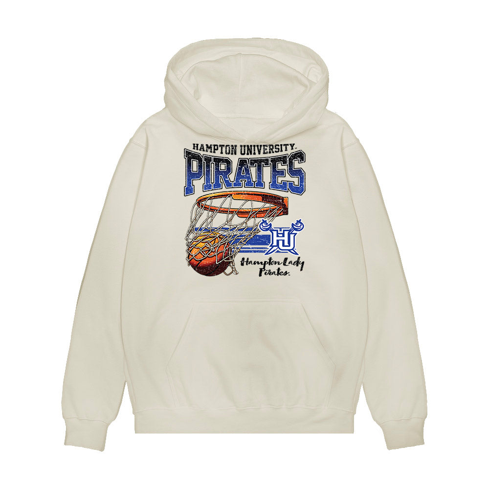 Hampton - NCAA Men's Basketball : Kody Williams - Vintage Shersey Premium Hooded Sweatshirt-0