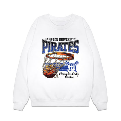 Hampton - NCAA Men's Basketball : Maximus Frazier - Vintage Shersey Premium Crewneck Sweatshirt-0