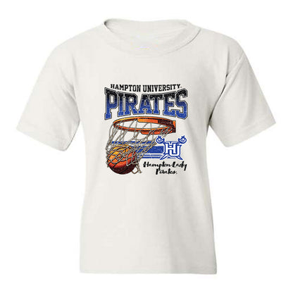 Hampton - NCAA Women's Basketball : Diamond Wiggins - Vintage Shersey Youth T-Shirt-0