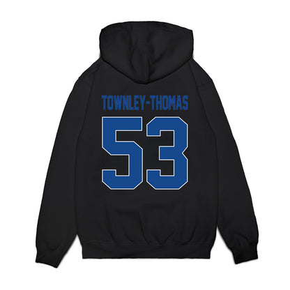 Creighton - NCAA Men's Basketball : Joshua Townley-Thomas - Vintage Basketball Premium Hooded Sweatshirt-1