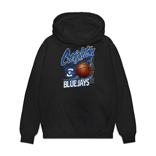 Creighton - NCAA Women's Basketball : Ava Zediker - Vintage Basketball Premium Hooded Sweatshirt-0