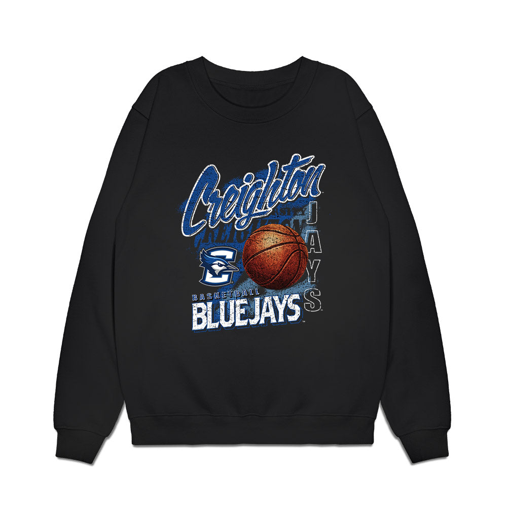 Creighton - NCAA Men's Basketball : Fredrick King - Vintage Basketball Premium Crewneck Sweatshirt-0