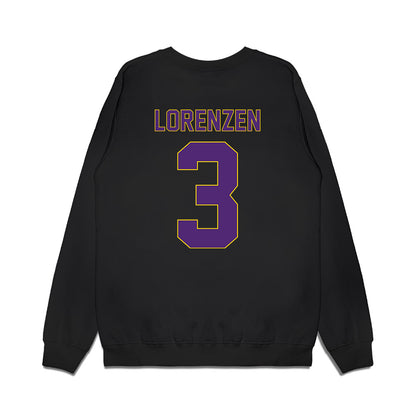 WIU - NCAA Men's Basketball : Lucas Lorenzen - Vintage Basketball Premium Crewneck Sweatshirt-1