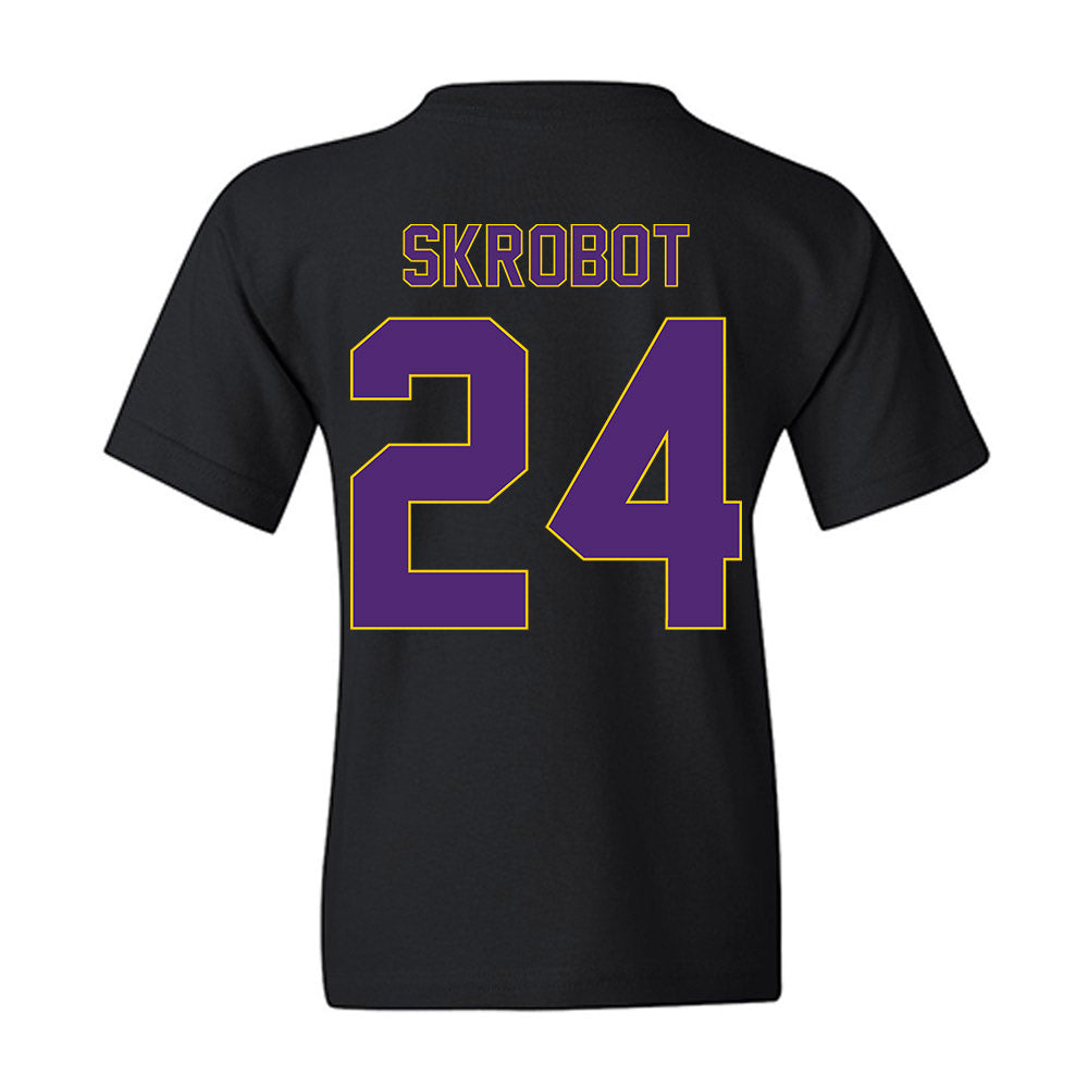 WIU - NCAA Women's Basketball : Sidney Skrobot - Vintage Basketball Youth T-Shirt-1
