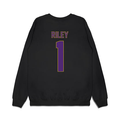 WIU - NCAA Men's Basketball : Jack Riley - Vintage Basketball Premium Crewneck Sweatshirt-1