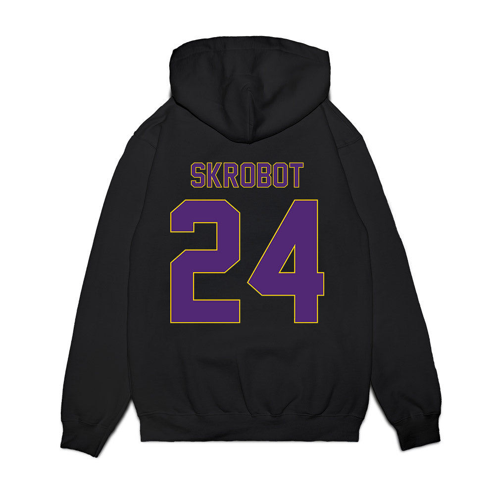 WIU - NCAA Women's Basketball : Sidney Skrobot - Vintage Basketball Premium Hooded Sweatshirt-1