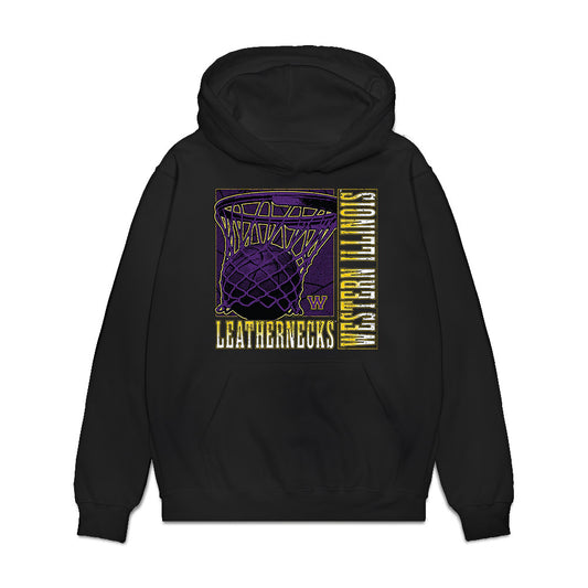 WIU - NCAA Men's Basketball : Makai Kvamme - Vintage Basketball Premium Hooded Sweatshirt-0