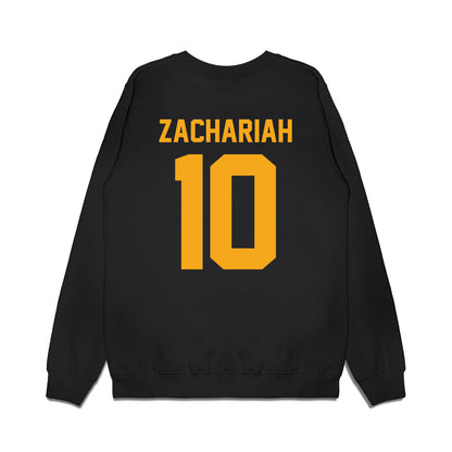 VCU - NCAA Women's Basketball : Ann Zachariah - Vintage Basketball Premium Crewneck Sweatshirt-1