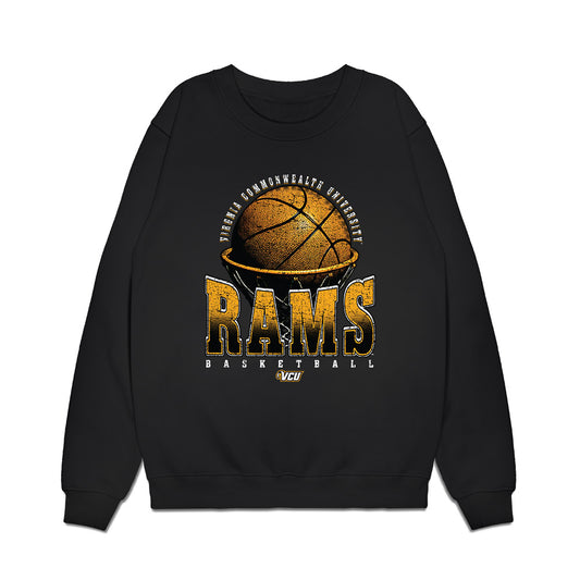 VCU - NCAA Men's Basketball : Stefan Plisnic - Vintage Basketball Premium Crewneck Sweatshirt-0