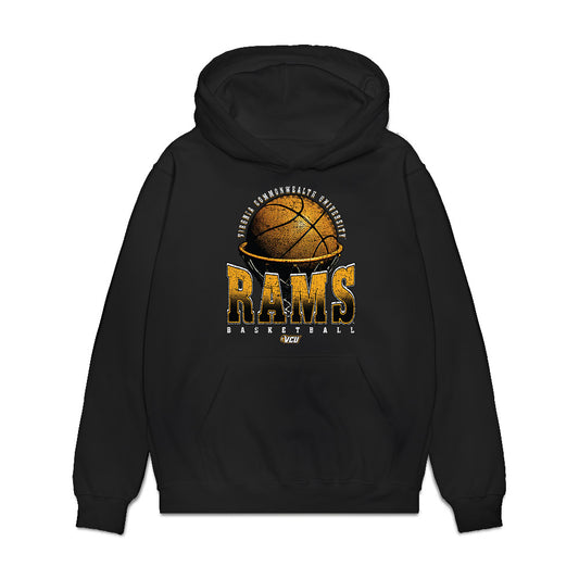 VCU - NCAA Men's Basketball : Collin Ross - Vintage Basketball Premium Hooded Sweatshirt-0