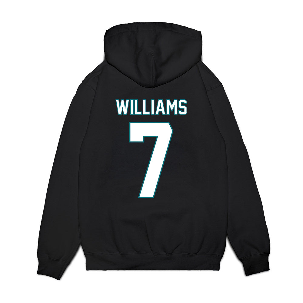 UNC Wilmington - NCAA Men's Basketball : Greedy Williams - Vintage Premium Hooded Sweatshirt-1