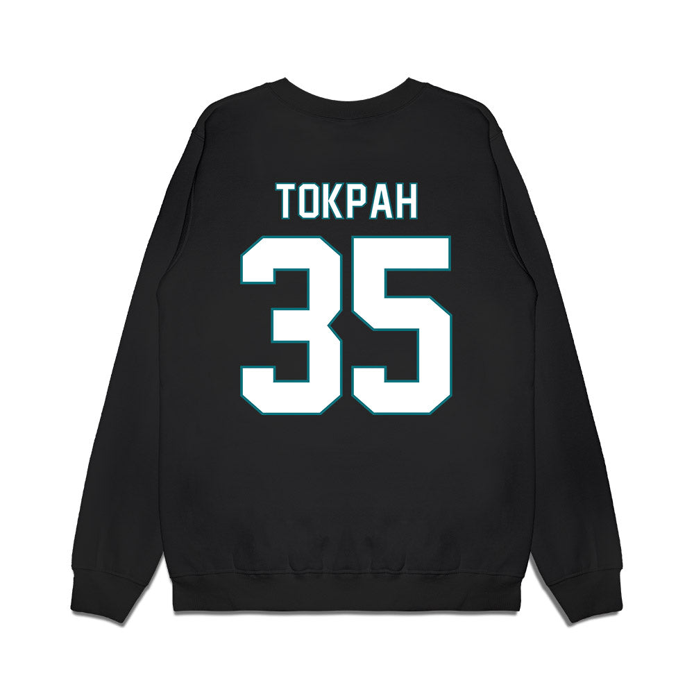 UNC Wilmington - NCAA Men's Basketball : Adam Tokpah - Vintage Premium Crewneck Sweatshirt-1