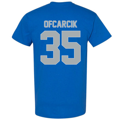 CNU - NCAA Men's Basketball : Jason Ofcarcik - Vintage Shersey T-Shirt-1