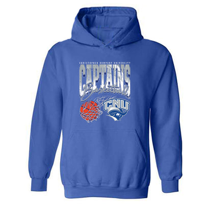 CNU - NCAA Men's Basketball : Jason Ofcarcik - Vintage Shersey Hooded Sweatshirt-0