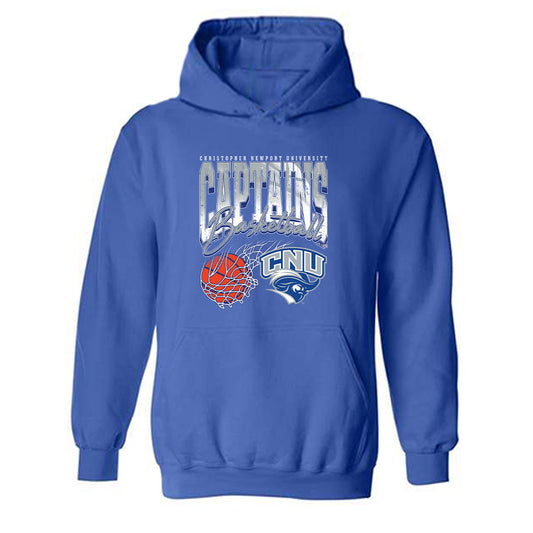CNU - NCAA Men's Basketball : Jason Ofcarcik - Vintage Shersey Hooded Sweatshirt-0