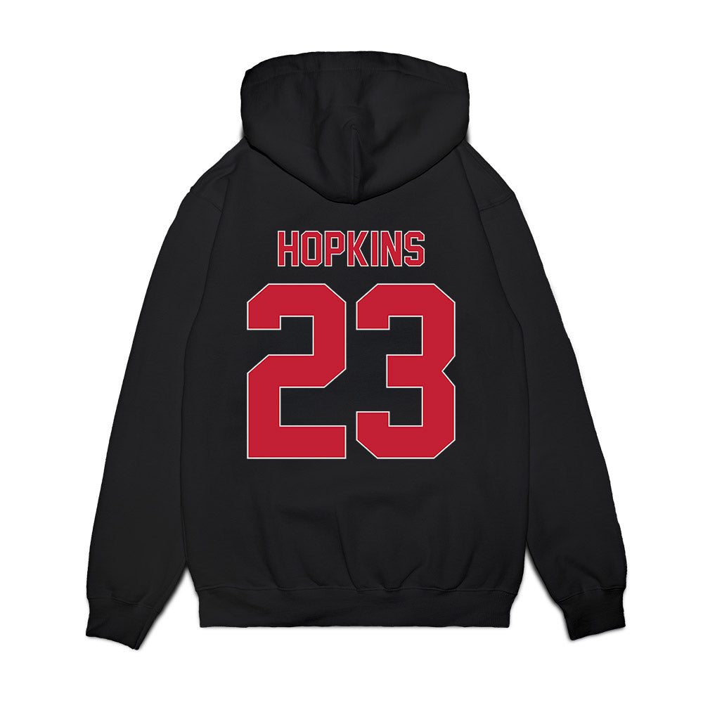 St. Johns - NCAA Men's Basketball : Bryce Hopkins - Vintage Basketball Premium Hooded Sweatshirt-1