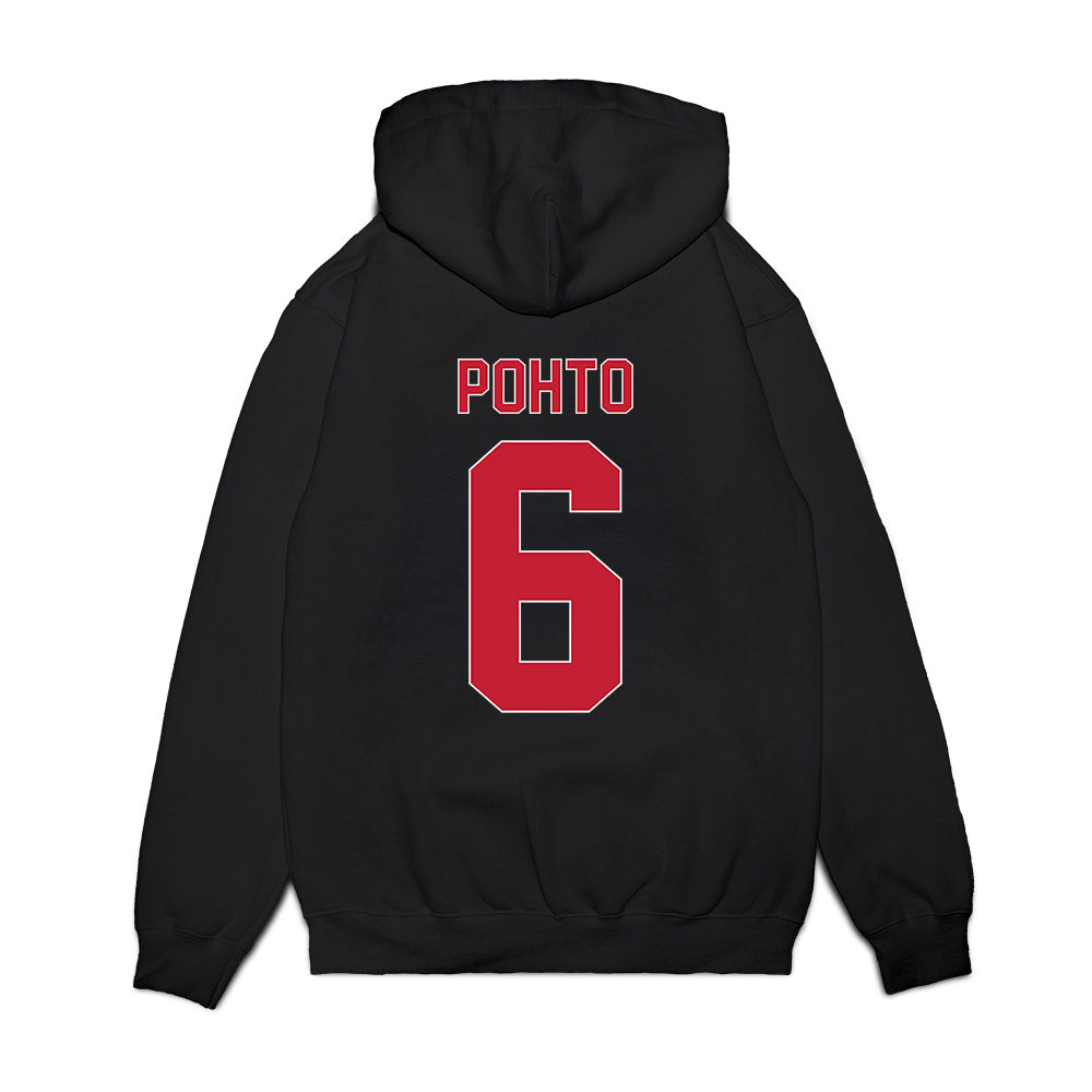 St. Johns - NCAA Men's Basketball : Casper Pohto - Vintage Basketball Premium Hooded Sweatshirt-1