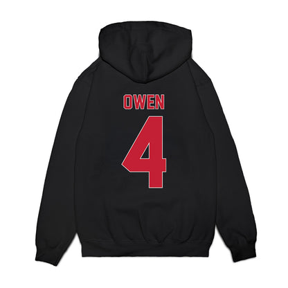 St. Johns - NCAA Women's Basketball : Skye Owen - Vintage Basketball Premium Hooded Sweatshirt-1