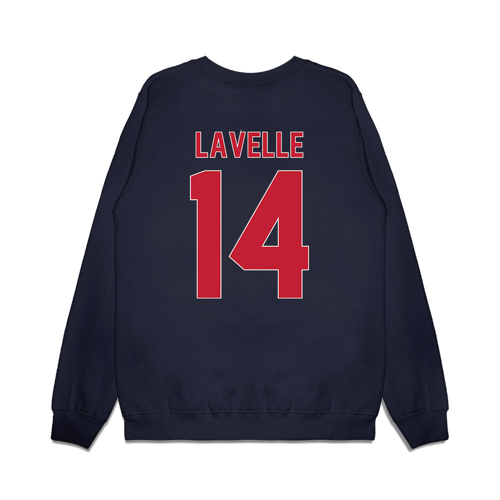 St. Johns - NCAA Women's Basketball : Kylie Lavelle - Vintage Basketball Premium Crewneck Sweatshirt-1