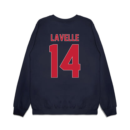 St. Johns - NCAA Women's Basketball : Kylie Lavelle - Vintage Basketball Premium Crewneck Sweatshirt-1