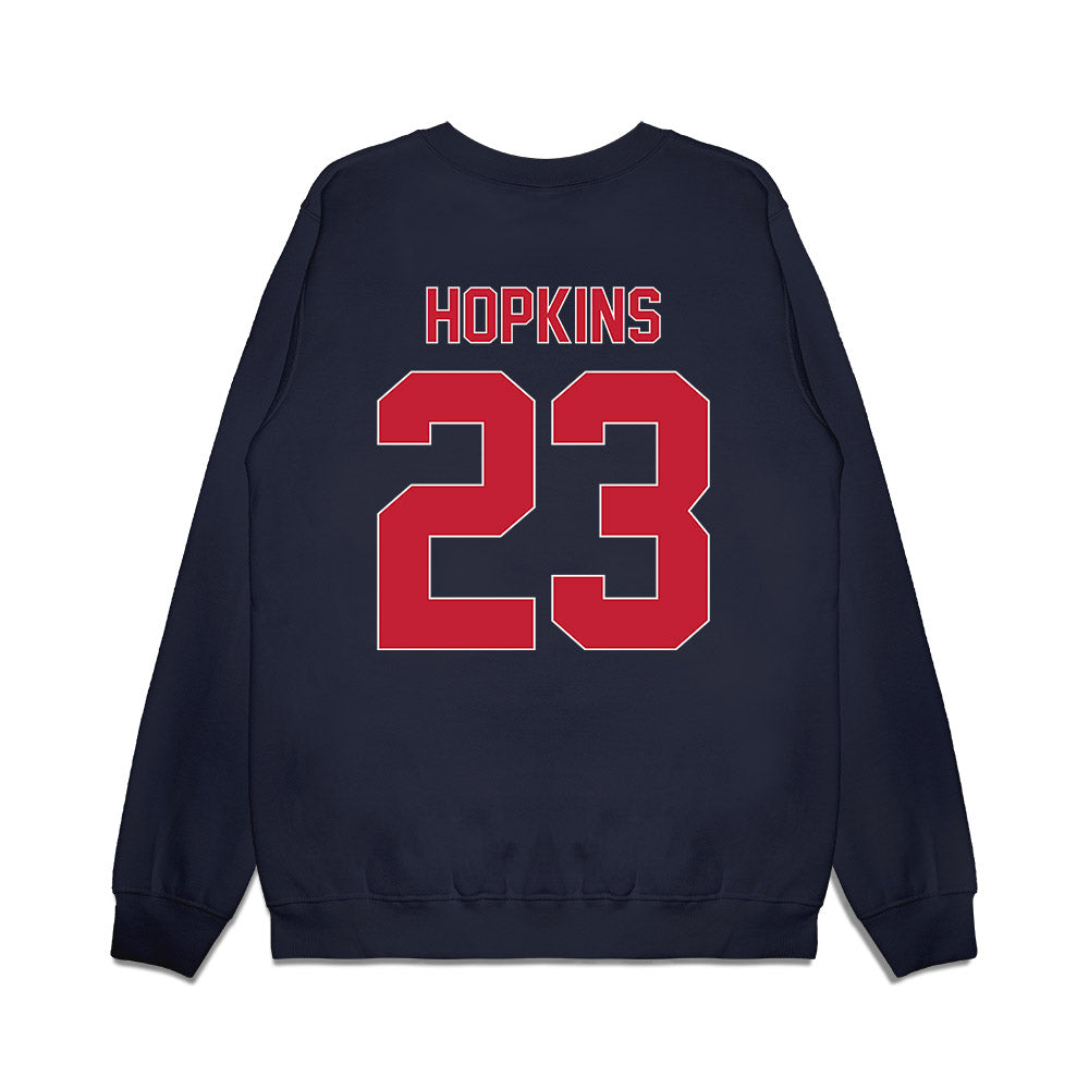 St. Johns - NCAA Men's Basketball : Bryce Hopkins - Vintage Basketball Premium Crewneck Sweatshirt-1