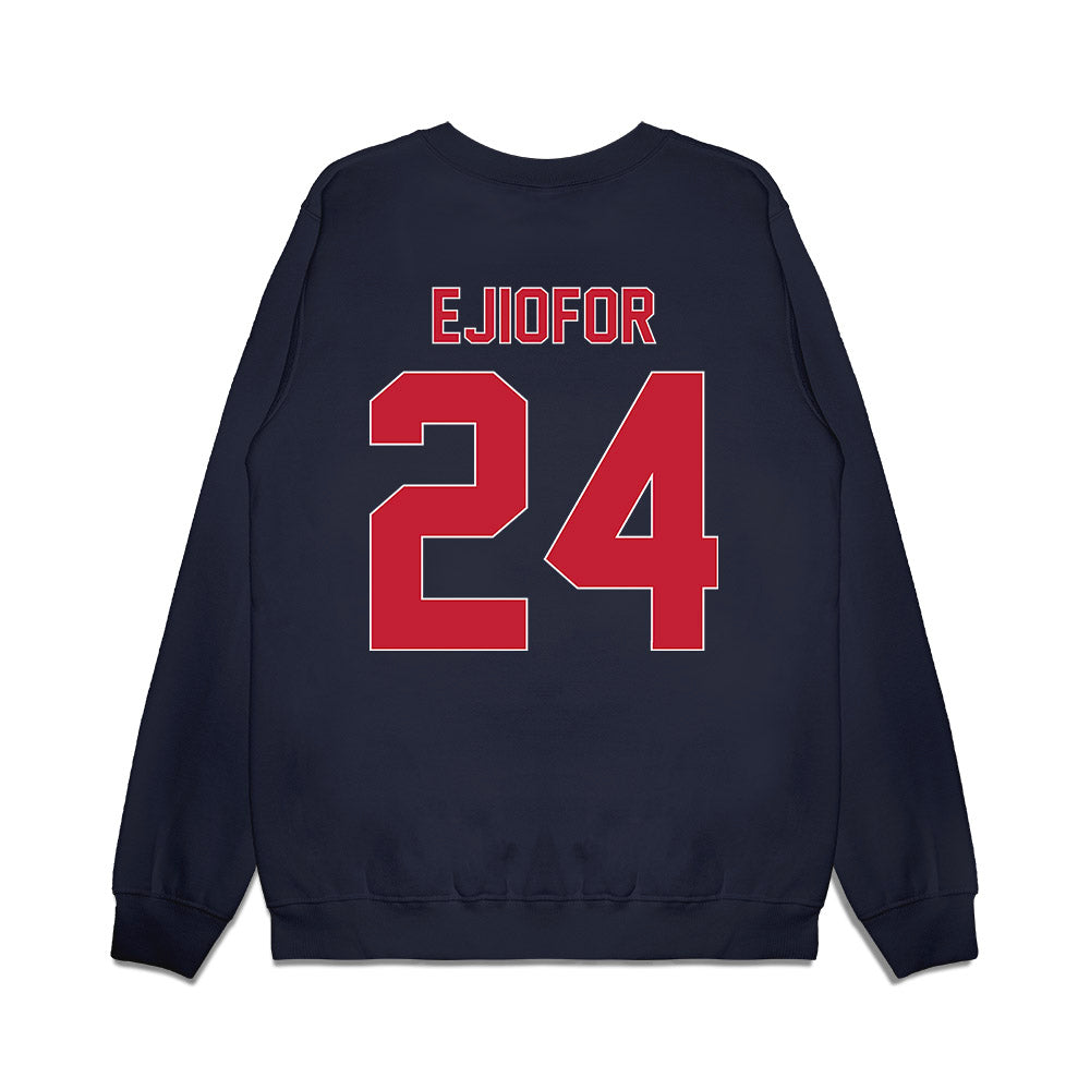 St. Johns - NCAA Men's Basketball : Zuby Ejiofor - Vintage Basketball Premium Crewneck Sweatshirt-1