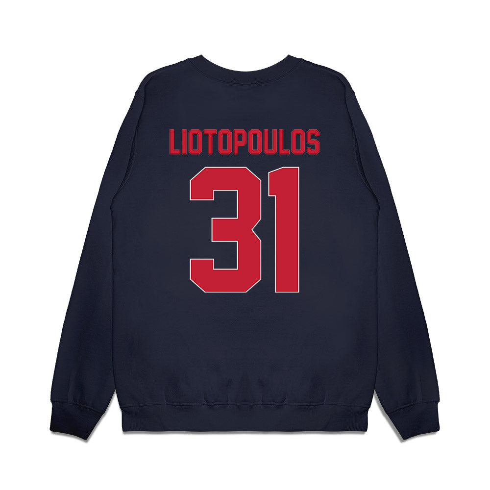 St. Johns - NCAA Men's Basketball : Lefteris Liotopoulos - Vintage Basketball Premium Crewneck Sweatshirt-1