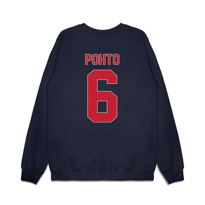 St. Johns - NCAA Men's Basketball : Casper Pohto - Vintage Basketball Premium Crewneck Sweatshirt-1