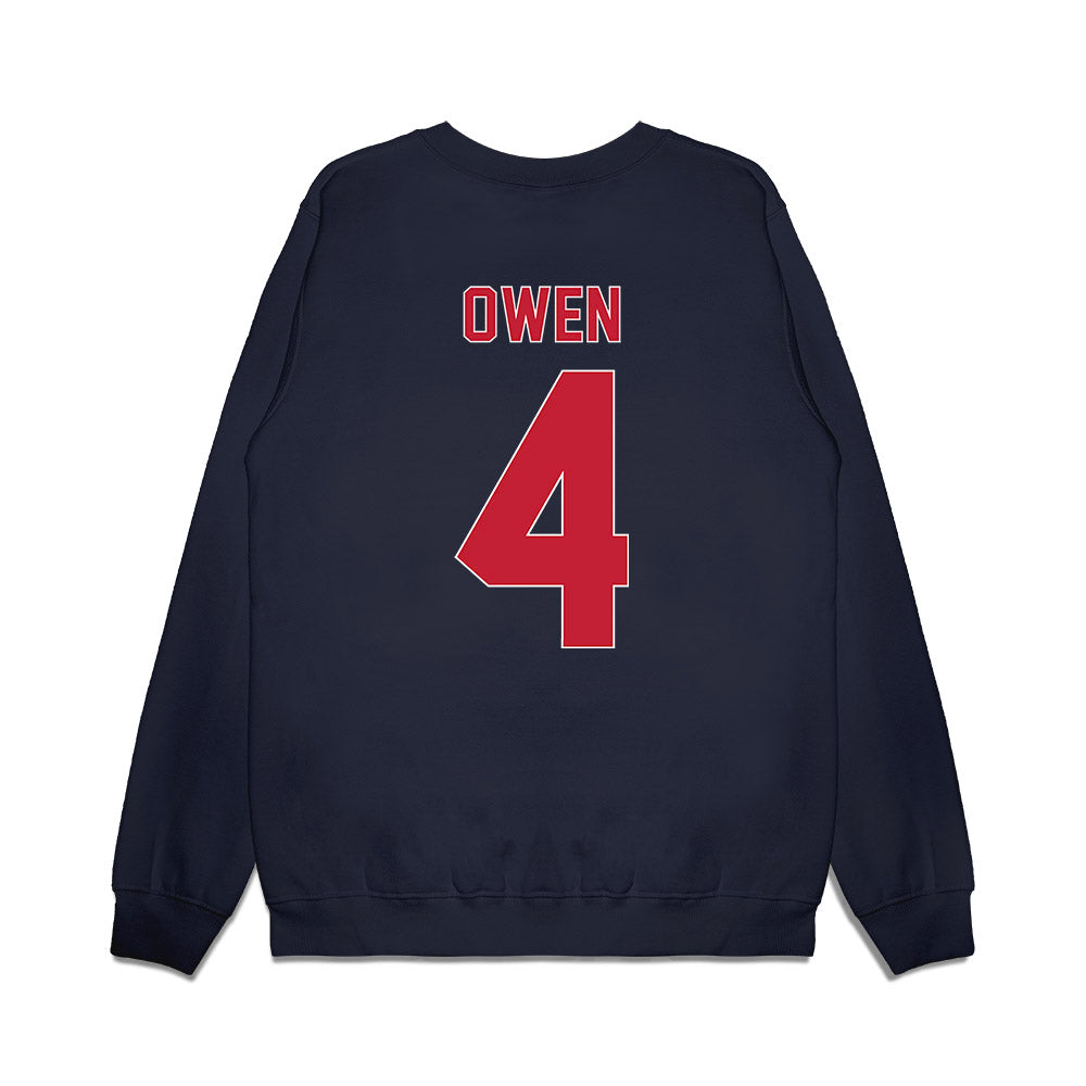 St. Johns - NCAA Women's Basketball : Skye Owen - Vintage Basketball Premium Crewneck Sweatshirt-1
