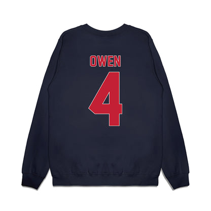 St. Johns - NCAA Women's Basketball : Skye Owen - Vintage Basketball Premium Crewneck Sweatshirt-1