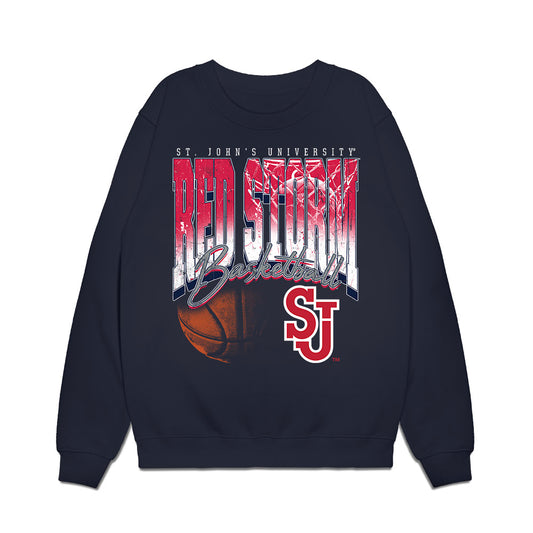 St. Johns - NCAA Men's Basketball : Kyle Cuffe Jr - Vintage Basketball Premium Crewneck Sweatshirt-0