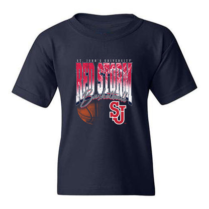 St. Johns - NCAA Men's Basketball : Kyle Cuffe Jr - Vintage Basketball Youth T-Shirt-0