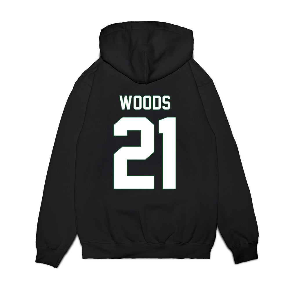 Wright State - NCAA Men's Basketball : Logan Woods - Vintage Shersey Premium Hooded Sweatshirt-1