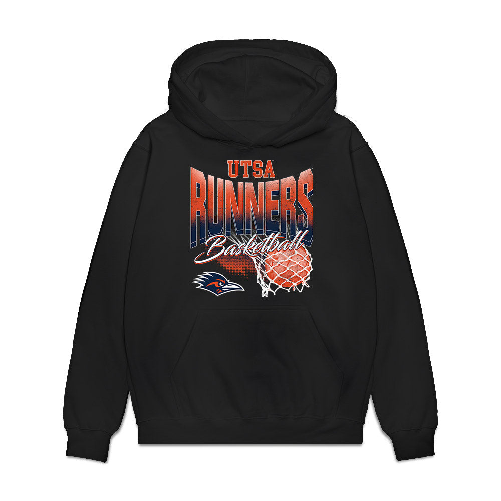 UTSA - NCAA Men's Basketball : Jayson Peterson - Vintage Basketball Premium Hooded Sweatshirt-0