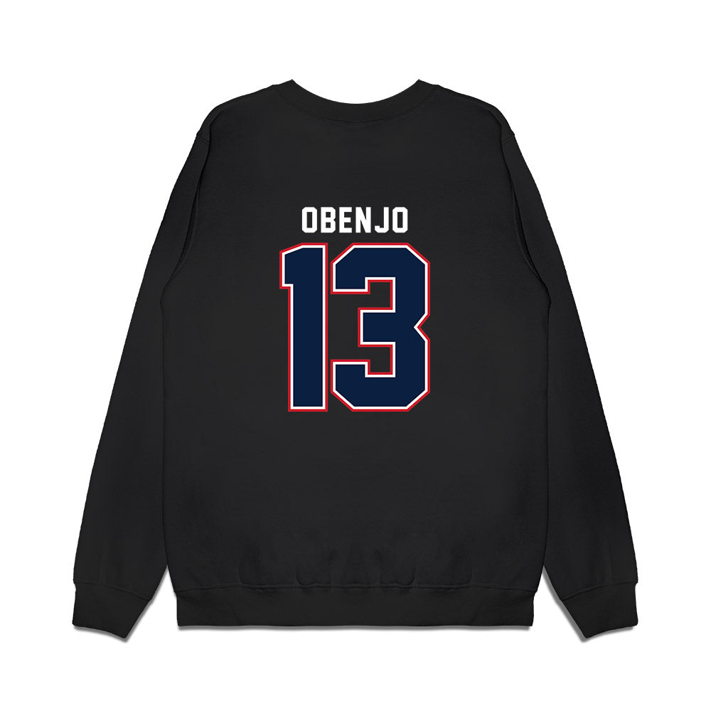 Robert Morris - NCAA Men's Basketball : Samuel Obenjo - Vintage Basketball Premium Crewneck Sweatshirt-1