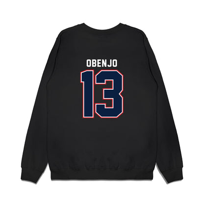 Robert Morris - NCAA Men's Basketball : Samuel Obenjo - Vintage Basketball Premium Crewneck Sweatshirt-1