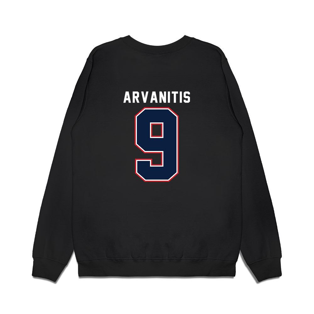 Robert Morris - NCAA Men's Basketball : Cyril Arvanitis - Vintage Basketball Premium Crewneck Sweatshirt-1