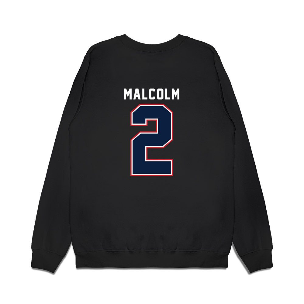 Robert Morris - NCAA Women's Basketball : Aislin Malcolm - Vintage Basketball Premium Crewneck Sweatshirt-1