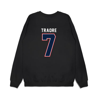 Robert Morris - NCAA Women's Basketball : Myriam Traore - Vintage Basketball Premium Crewneck Sweatshirt-1