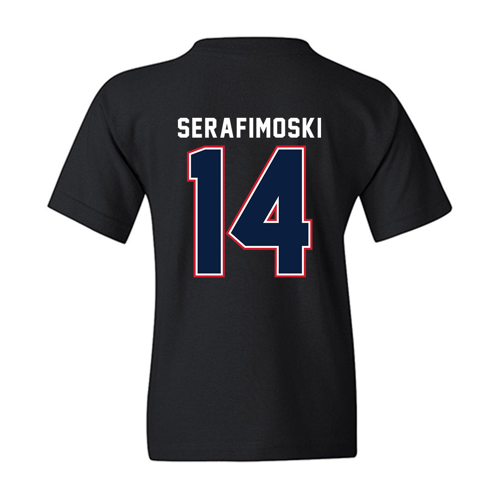 Robert Morris - NCAA Men's Basketball : Vasilije Serafimoski - Vintage Basketball Youth T-Shirt-1