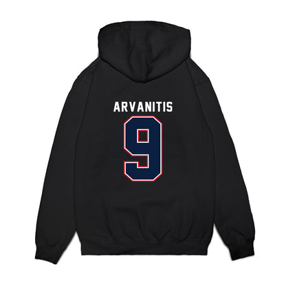 Robert Morris - NCAA Men's Basketball : Cyril Arvanitis - Vintage Basketball Premium Hooded Sweatshirt-1