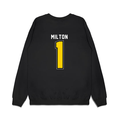 Wichita State - NCAA Women's Basketball : Jamari Milton - Vintage Basketball Shersey Premium Crewneck Sweatshirt-1