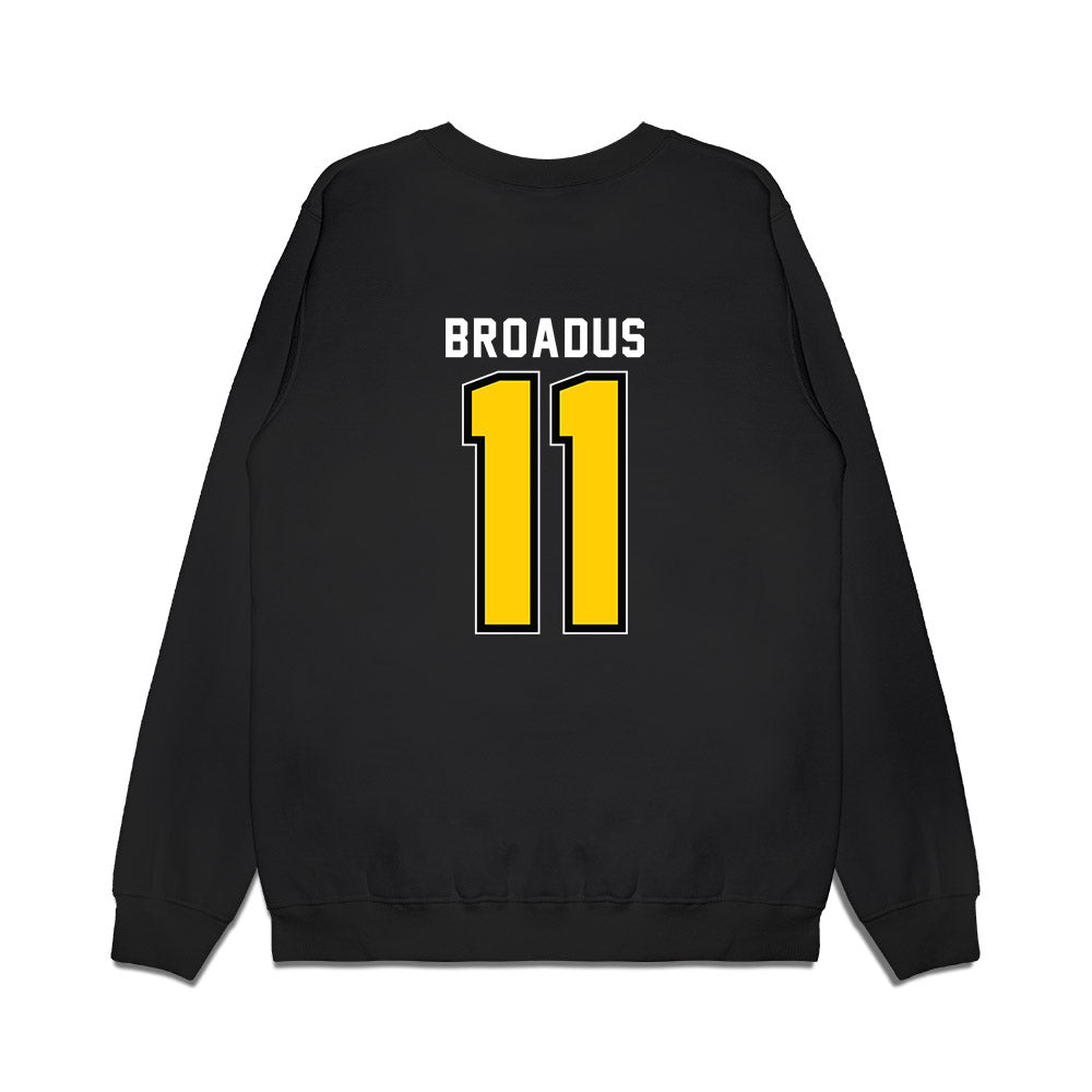 Wichita State - NCAA Women's Basketball : Aaliyah Broadus - Vintage Basketball Shersey Premium Crewneck Sweatshirt-1
