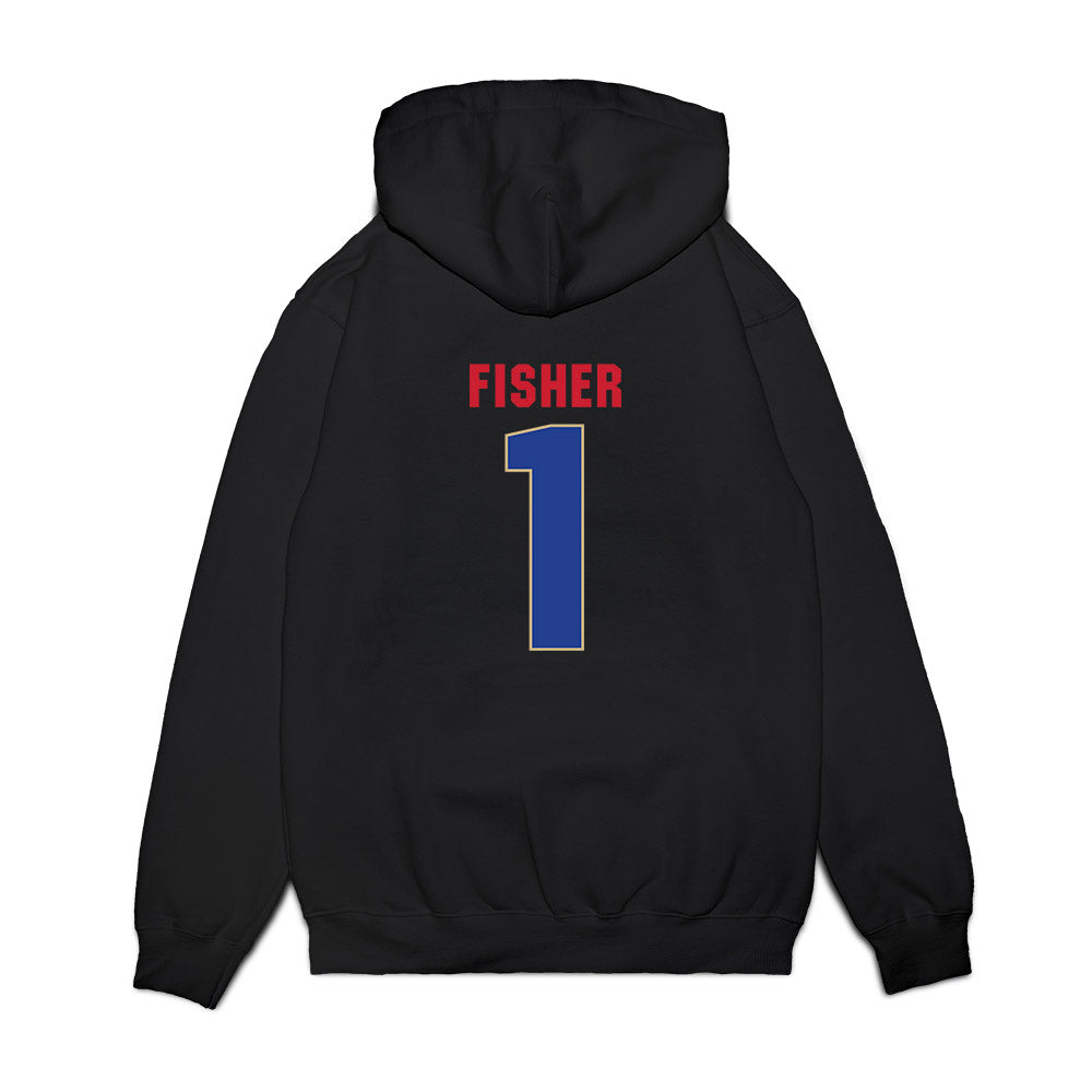 Tulsa - NCAA Women's Basketball : Haven Fisher - Vintage Shersey Premium Hooded Sweatshirt-1